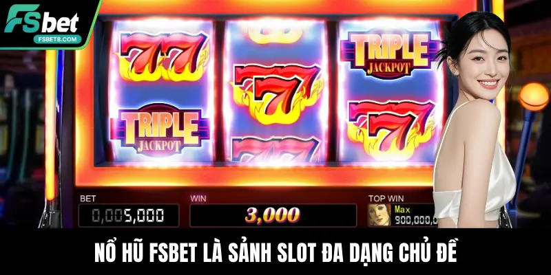 Nổ hũ Fsbet là sảnh slot đa dạng chủ đề